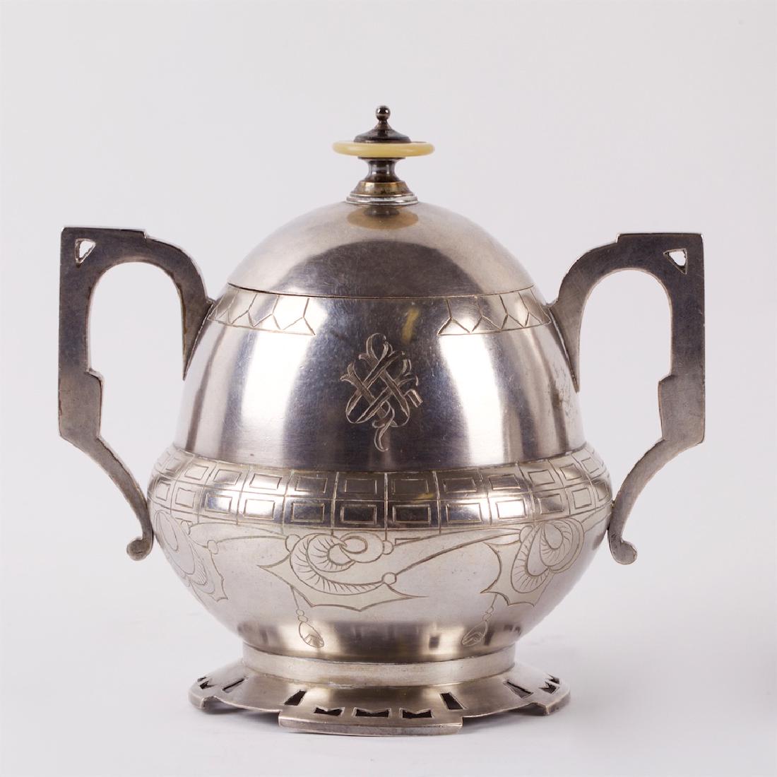 Russian silver tea service — image 6