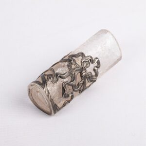 A decorative silver-gilt & cut glass vase — image 3