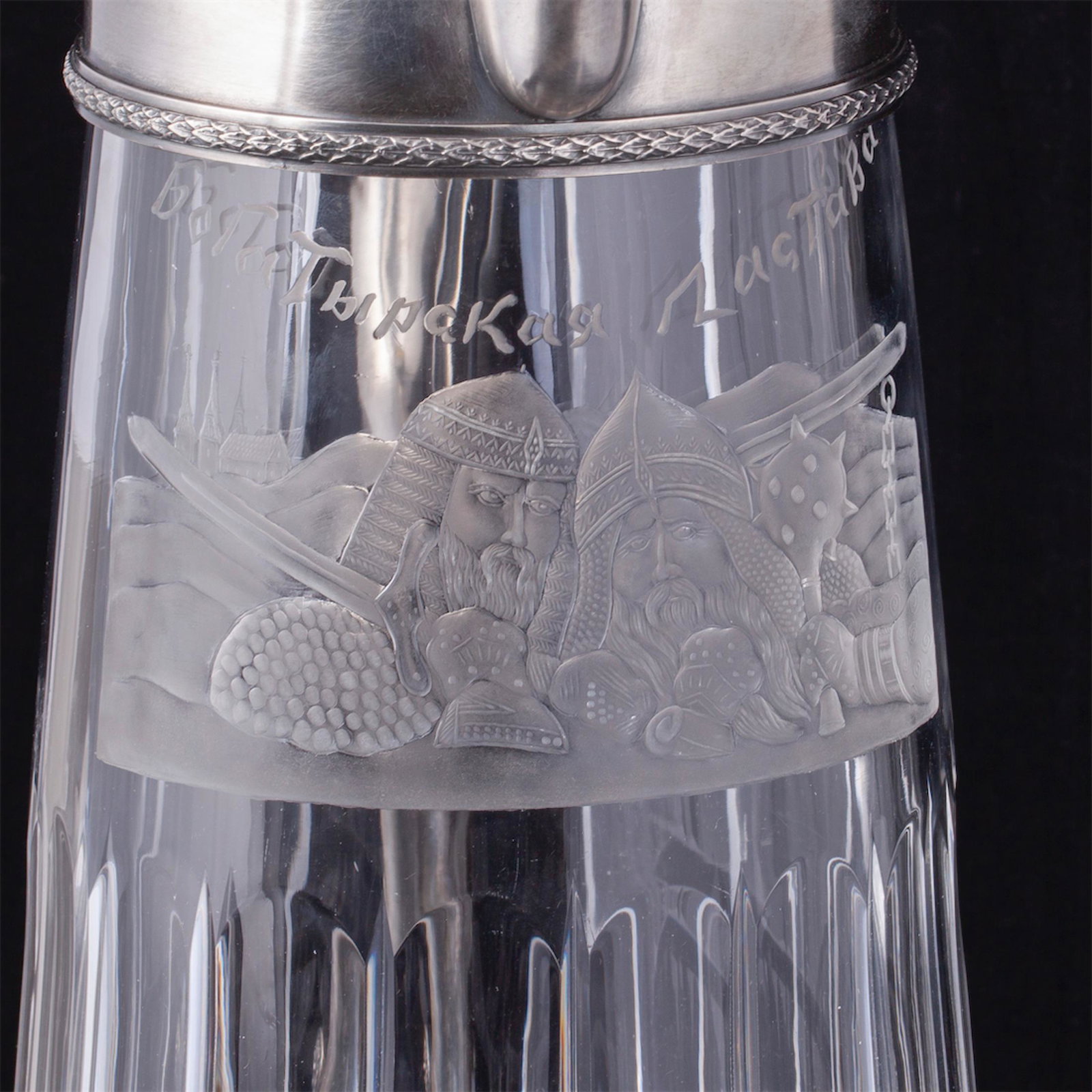 An unusual Russian carafe "Bogatyr zastava" — image 4
