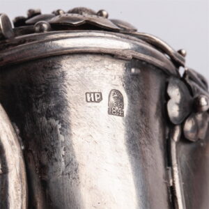 An elegant Russian silver-gilt decanter — image 4