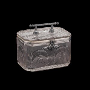 Russian silver and cut-crystal casket — image 1
