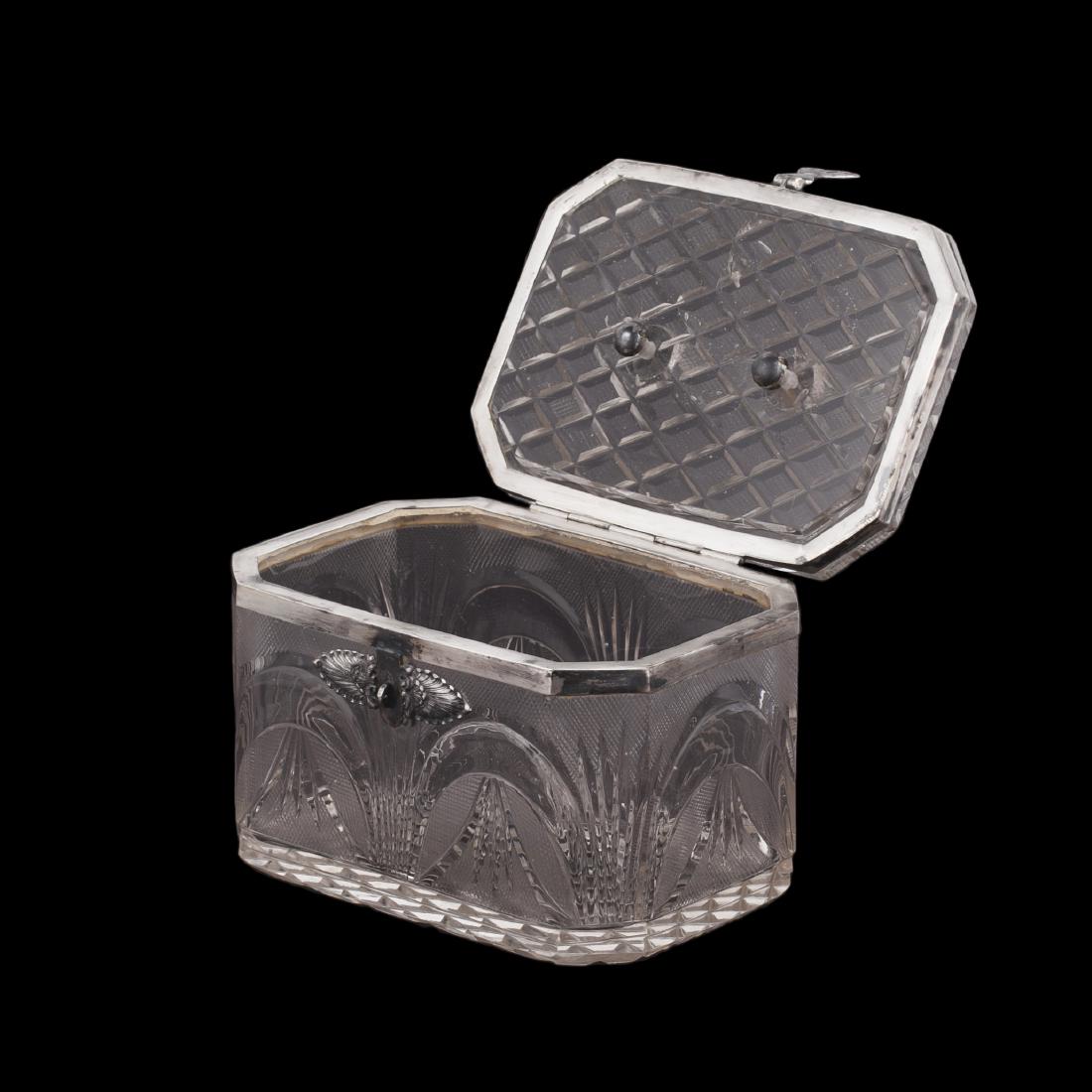 Russian silver and cut-crystal casket — image 2