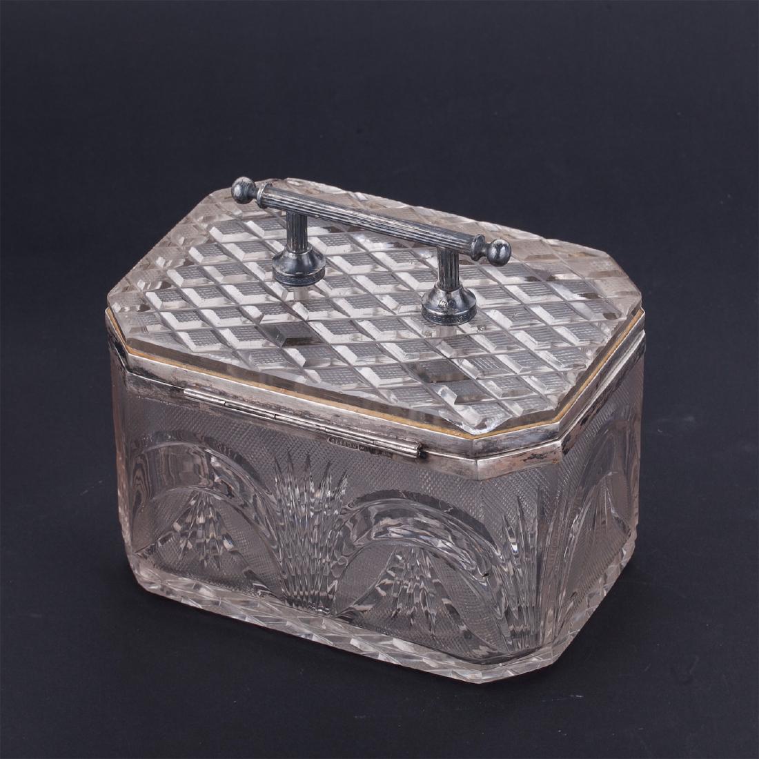 Russian silver and cut-crystal casket — image 3