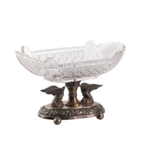 A Russian silver-gilt & cut-crystal vase — image 1