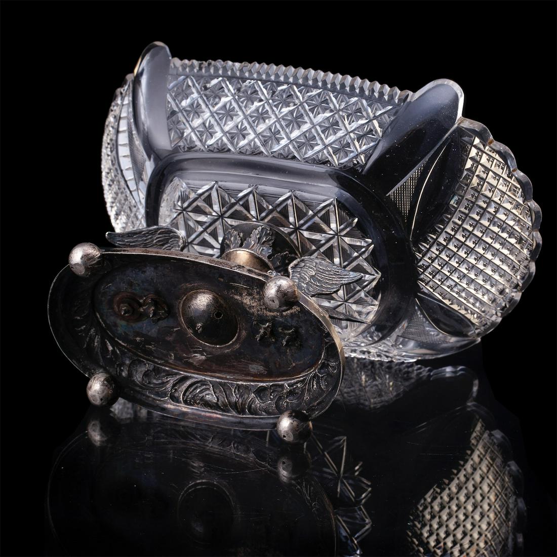 A Russian silver-gilt & cut-crystal vase — image 3