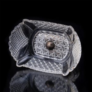 A Russian silver-gilt & cut-crystal vase — image 4