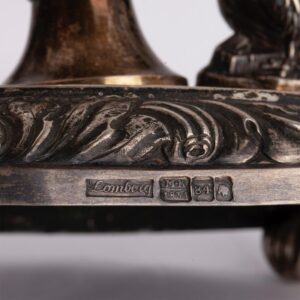 A Russian silver-gilt & cut-crystal vase — image 5