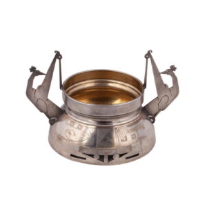 An interesting silver-gilt Art Nouveau vase — image 1