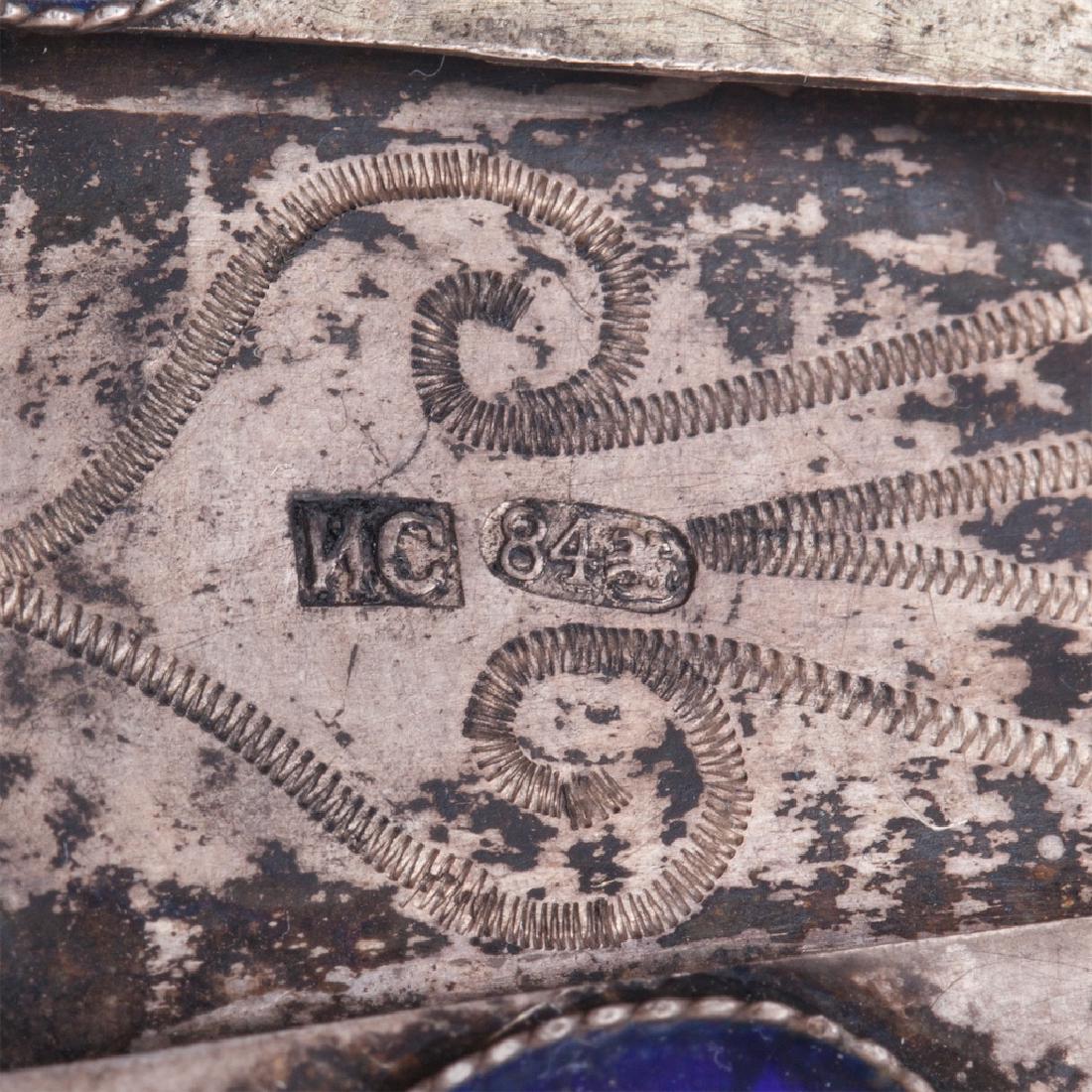 Russian silver icon riza crown — image 3
