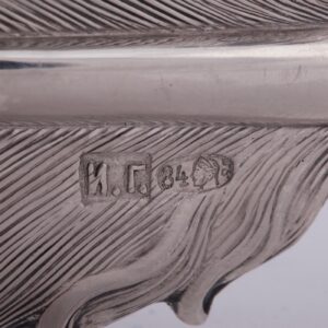Russian silver pair of pen holders — image 4