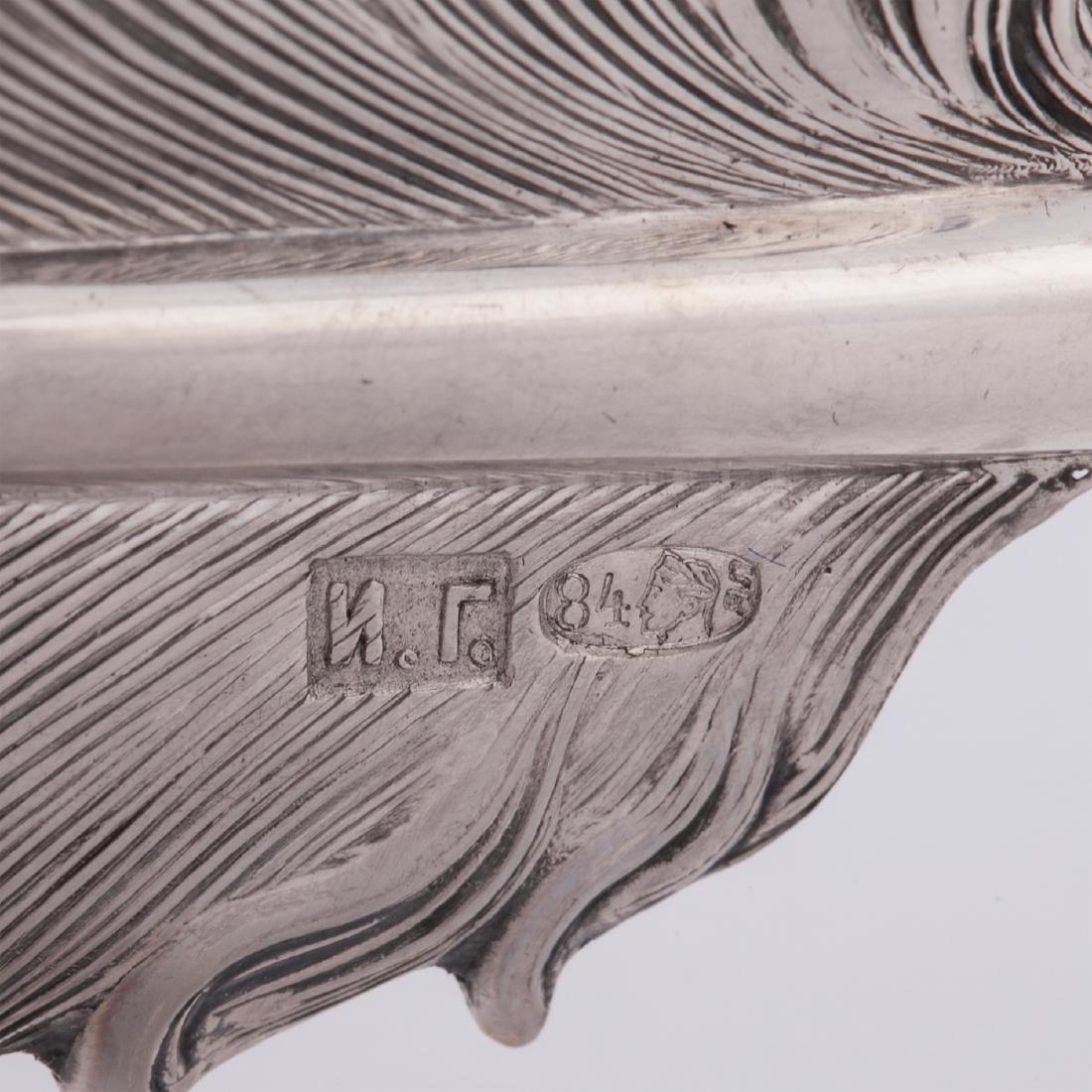 Russian silver pair of pen holders — image 5