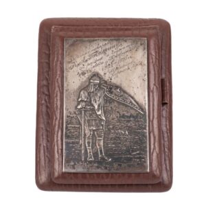 Russain silver and leather notepad "Bogatyr" — image 1