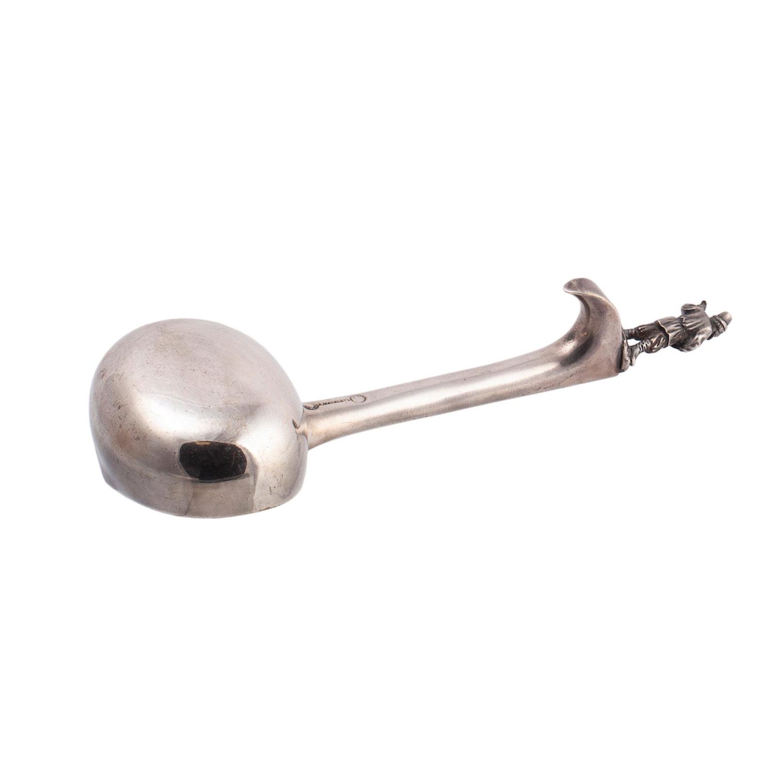 A Russian silver-plated kovsh with a cast figure — image 2