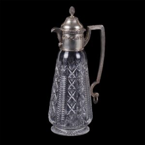 Faberge silver-gilt and cut glass carafe — image 1