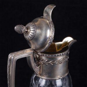 Faberge silver-gilt and cut glass carafe — image 2