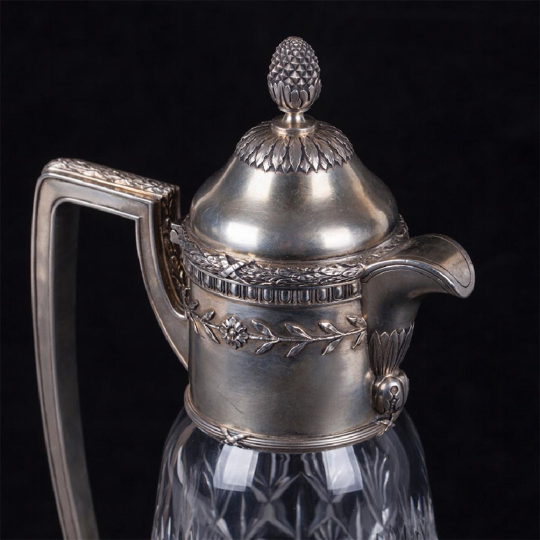 Faberge silver-gilt and cut glass carafe — image 4