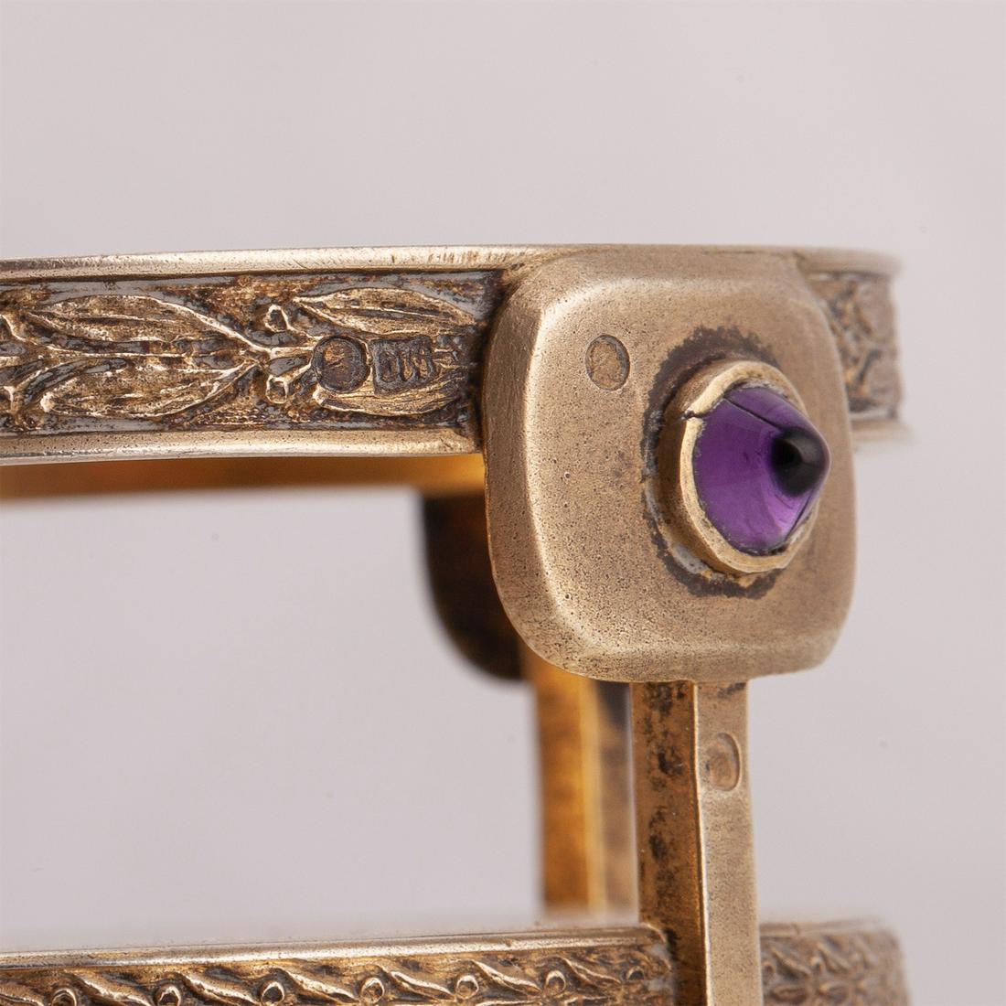 A Russian silver-gilt salt cellar. M.Semyonova — image 6
