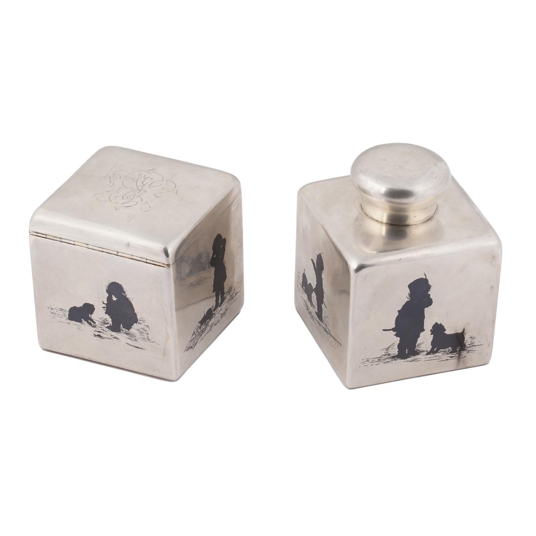 Extremely rare pair of tea caddies by Faberge — image 4