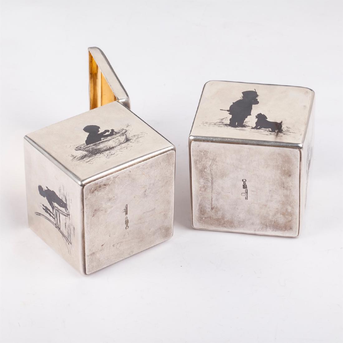 Extremely rare pair of tea caddies by Faberge — image 6