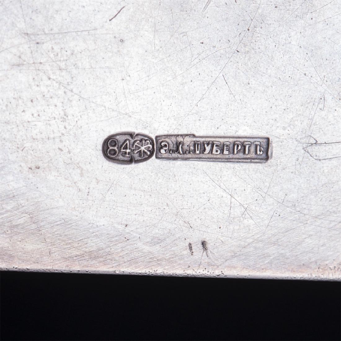 Russian silver en plein enamel casket, E.Shubert — image 6