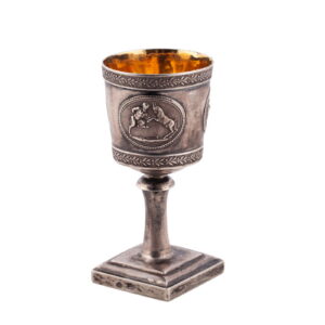 A Russian silver beaker on a leg — image 3