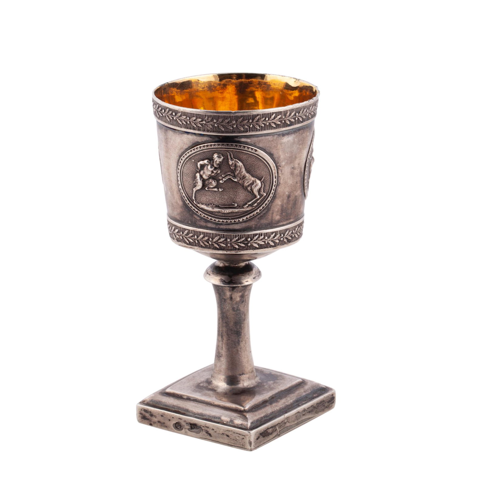 A Russian silver beaker on a leg — image 3