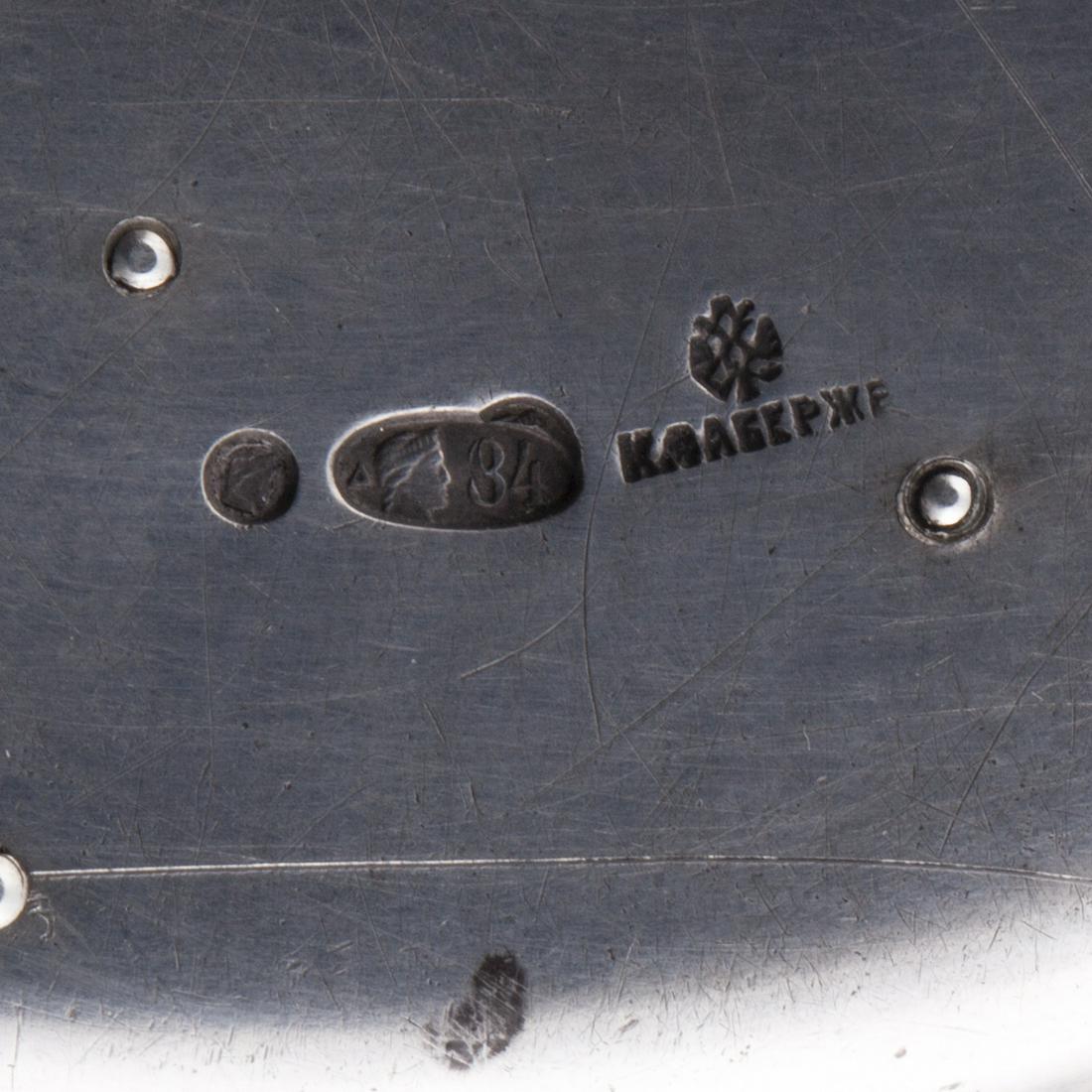 An unusual Faberge en plein enamel dish — image 3