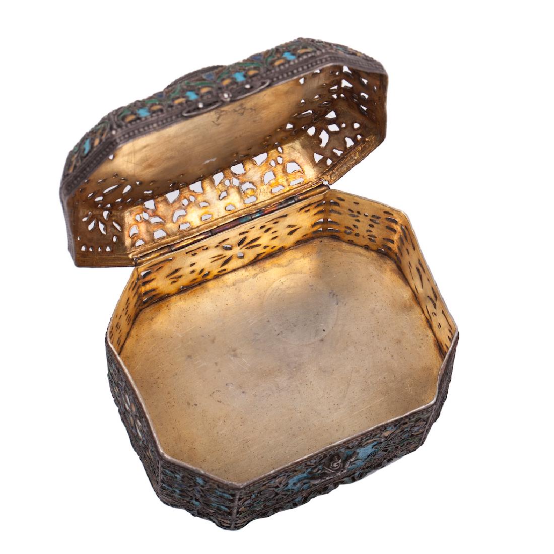 Very rare Russian silver-gilt and enamel casket — image 3