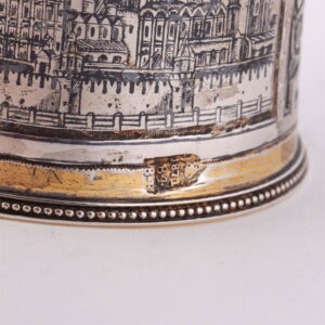 Russian napkin ring with the Moskow Kremlin view — image 4