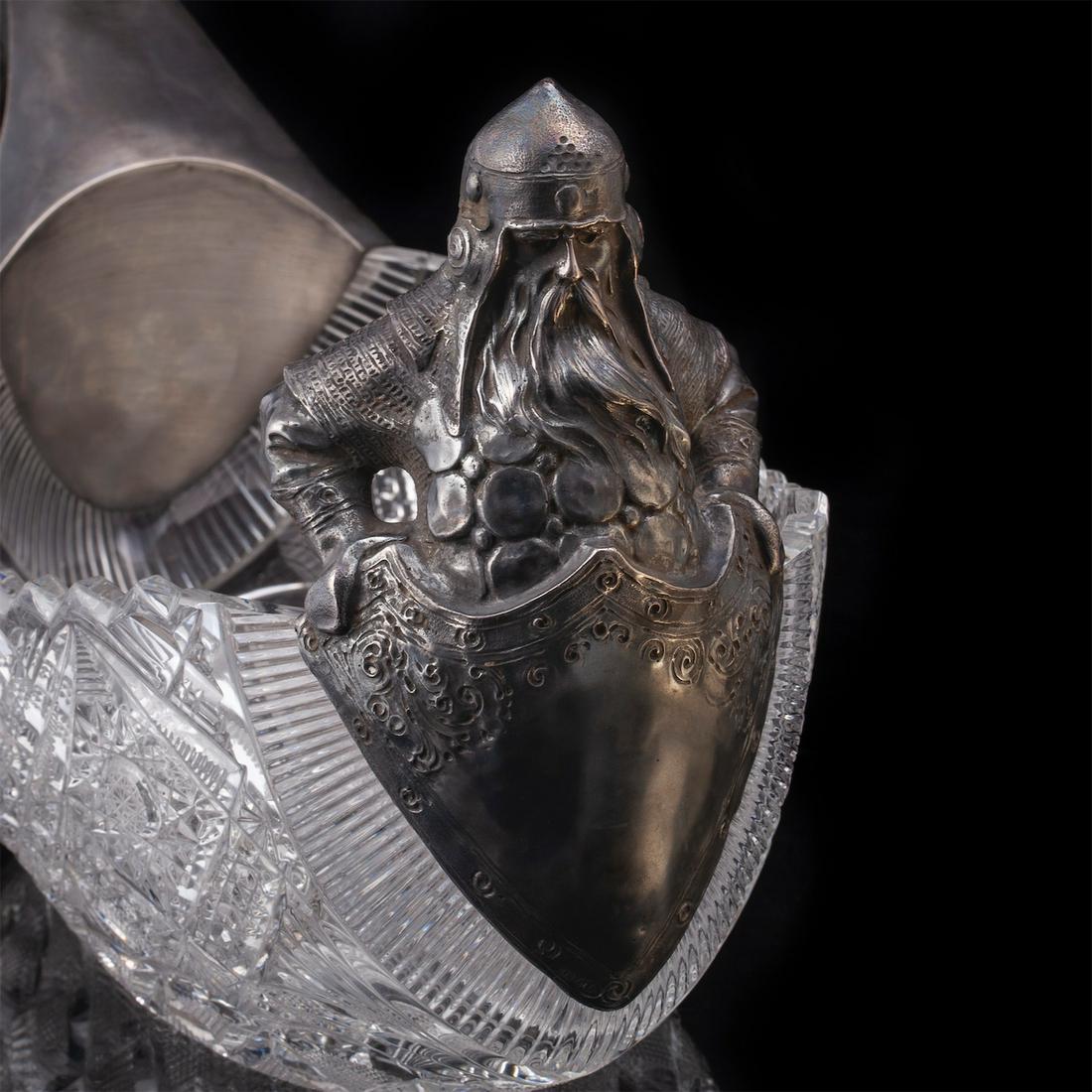 A grand Russian Bogatyr gem-set kovsh — image 4