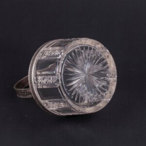 Faberge silver and crystal candy bowl — image 3