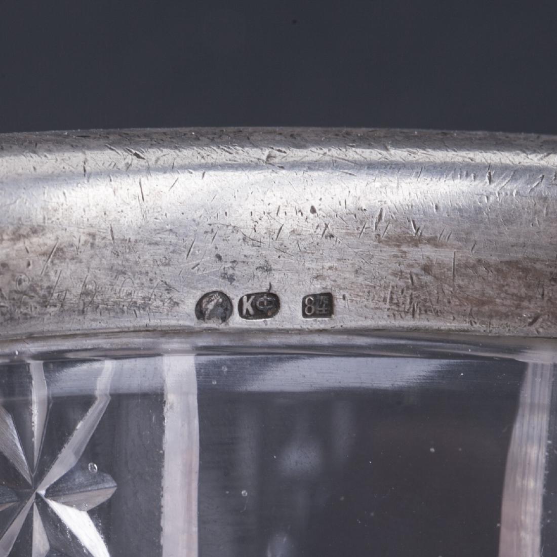 Faberge silver and crystal candy bowl — image 4