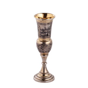 A Russian silver and niello champagne flute — image 2