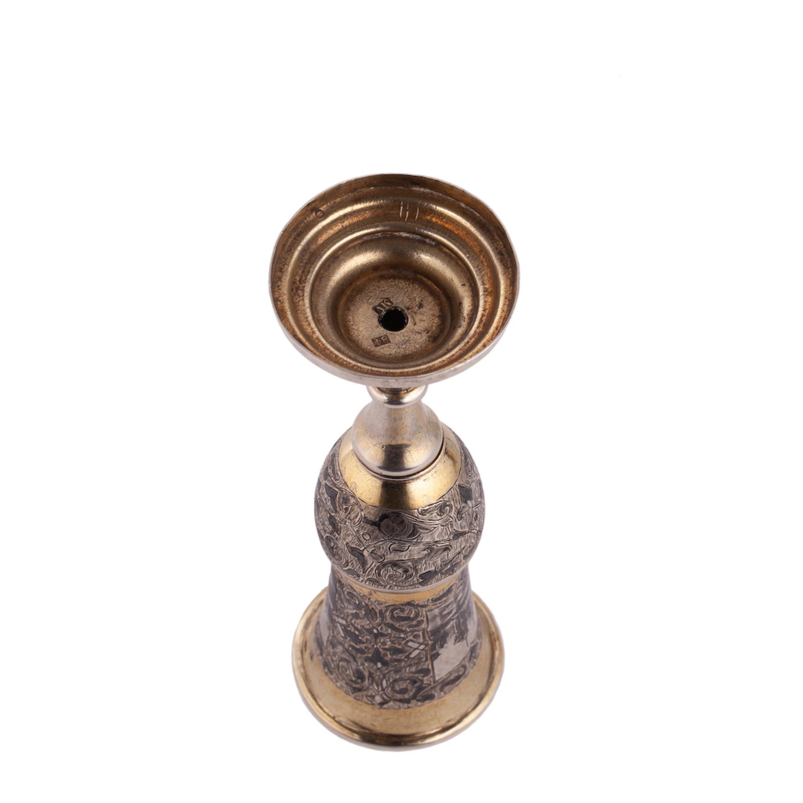 A Russian silver and niello champagne flute — image 3