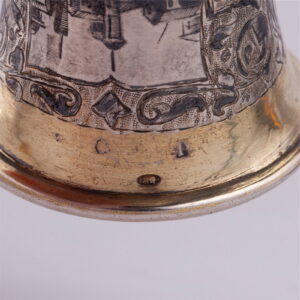 A Russian silver and niello champagne flute — image 5