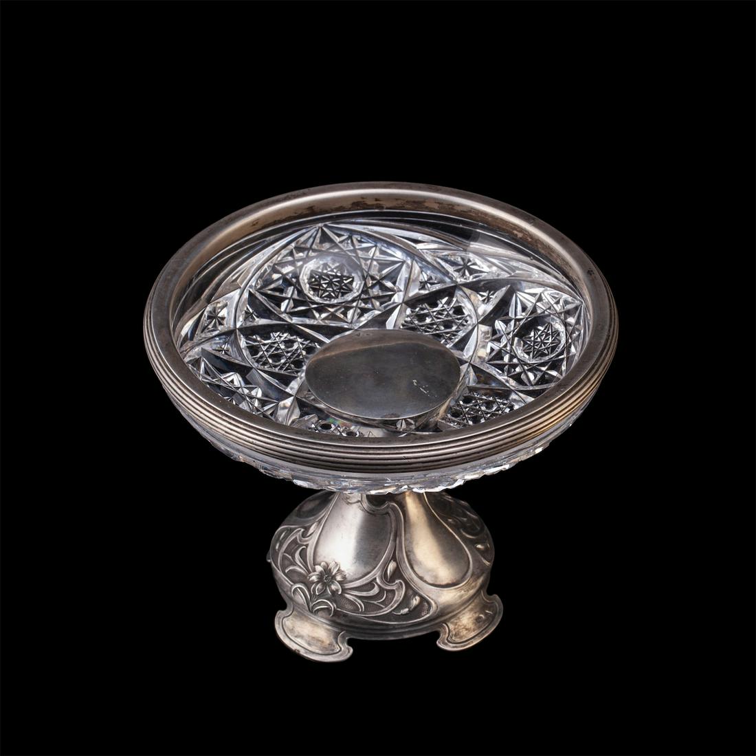 A Russian silver-gilt and cut-glass vase. — image 2