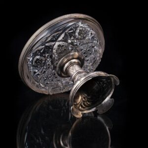 A Russian silver-gilt and cut-glass vase. — image 3