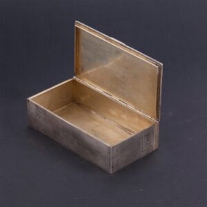 Russian silver-gilt cigar box "Let's smoke! — image 2