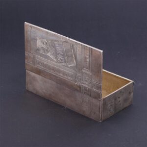 Russian silver-gilt cigar box "Let's smoke! — image 3