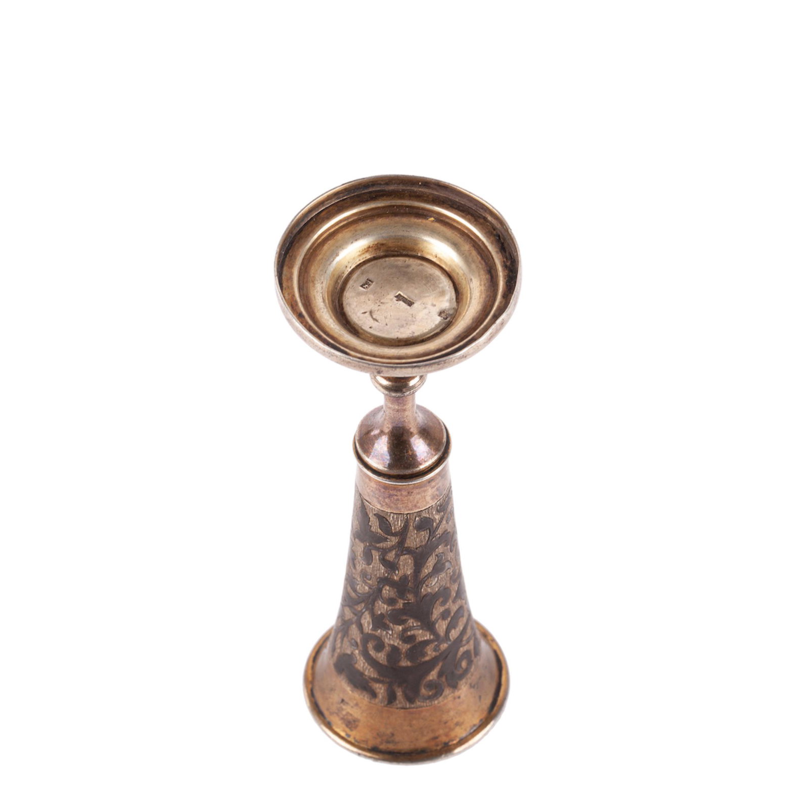A Russian silver and niello champagne flute — image 3