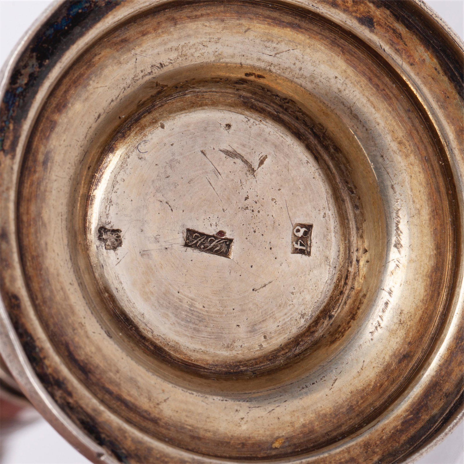 A Russian silver and niello champagne flute — image 4