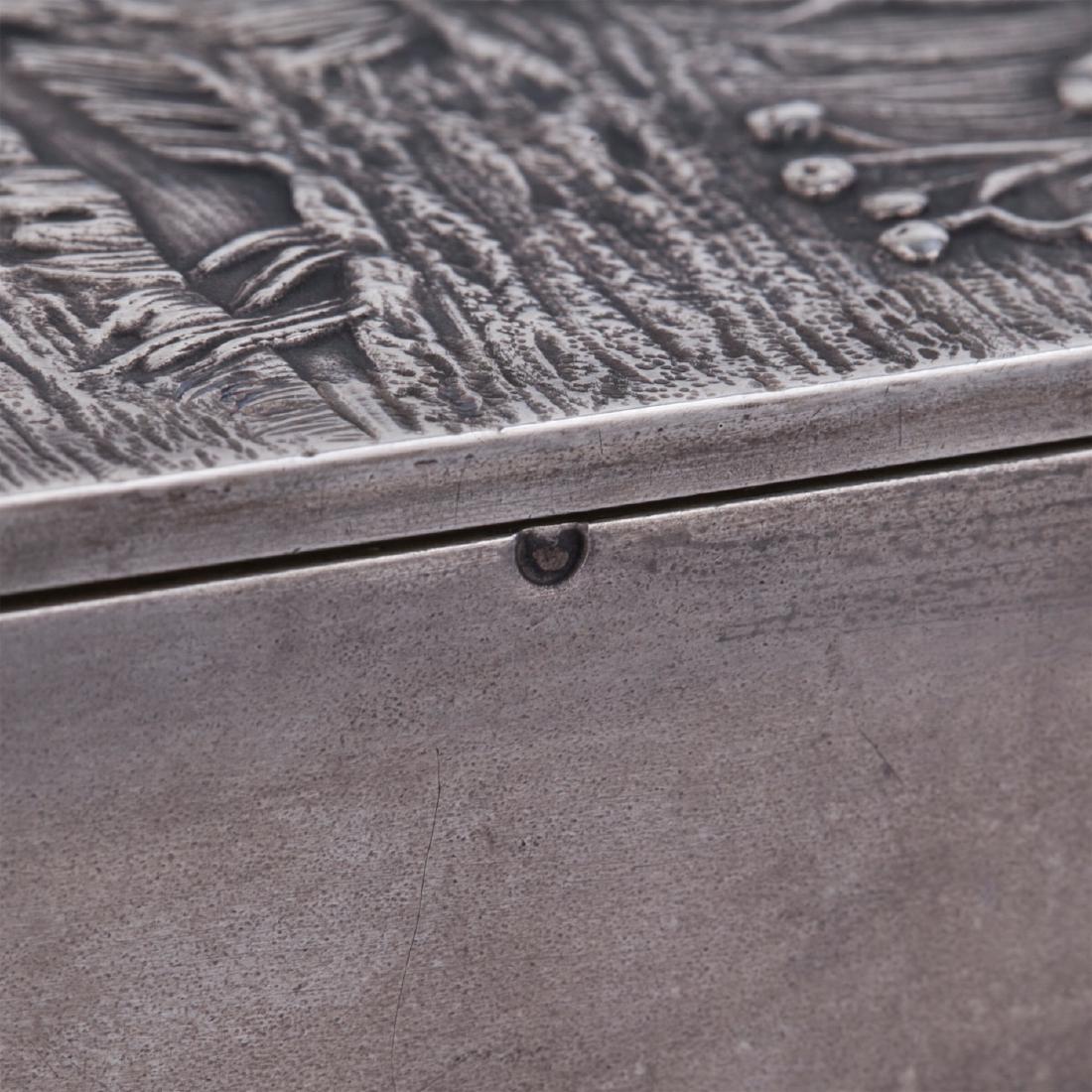Russian cast silver-gilt cigar box — image 7