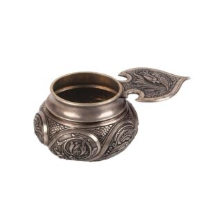 Unusual cast-silver kovsh. I. Khlebnikov — image 1