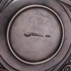 Unusual cast-silver kovsh. I. Khlebnikov — image 4