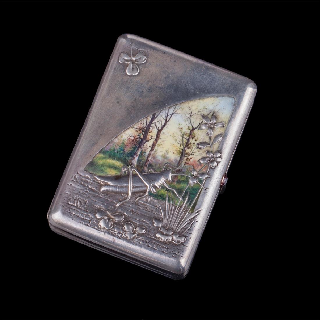 Russian Art Nouveau cigarette case — image 1