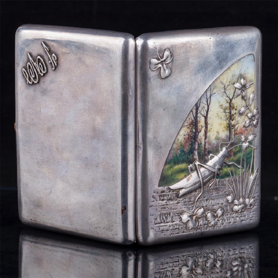 Russian Art Nouveau cigarette case — image 3