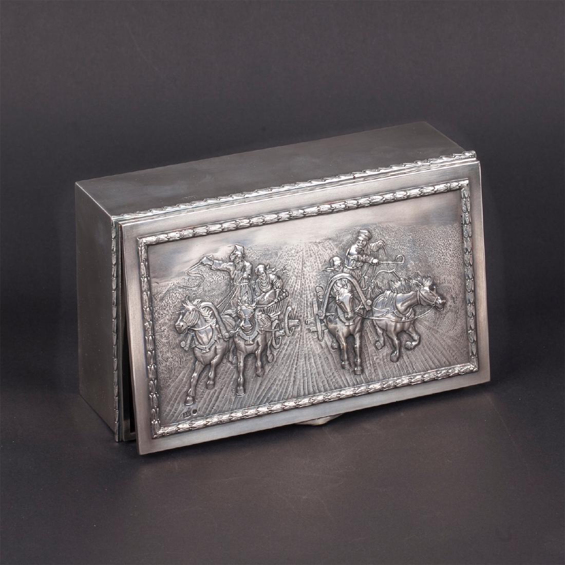 Russian cigar box "On the Way To a Fair" — image 2
