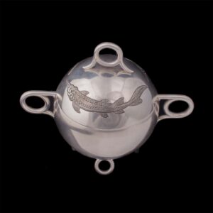 An unusual Faberge silver-gilt caviar bowl — image 1