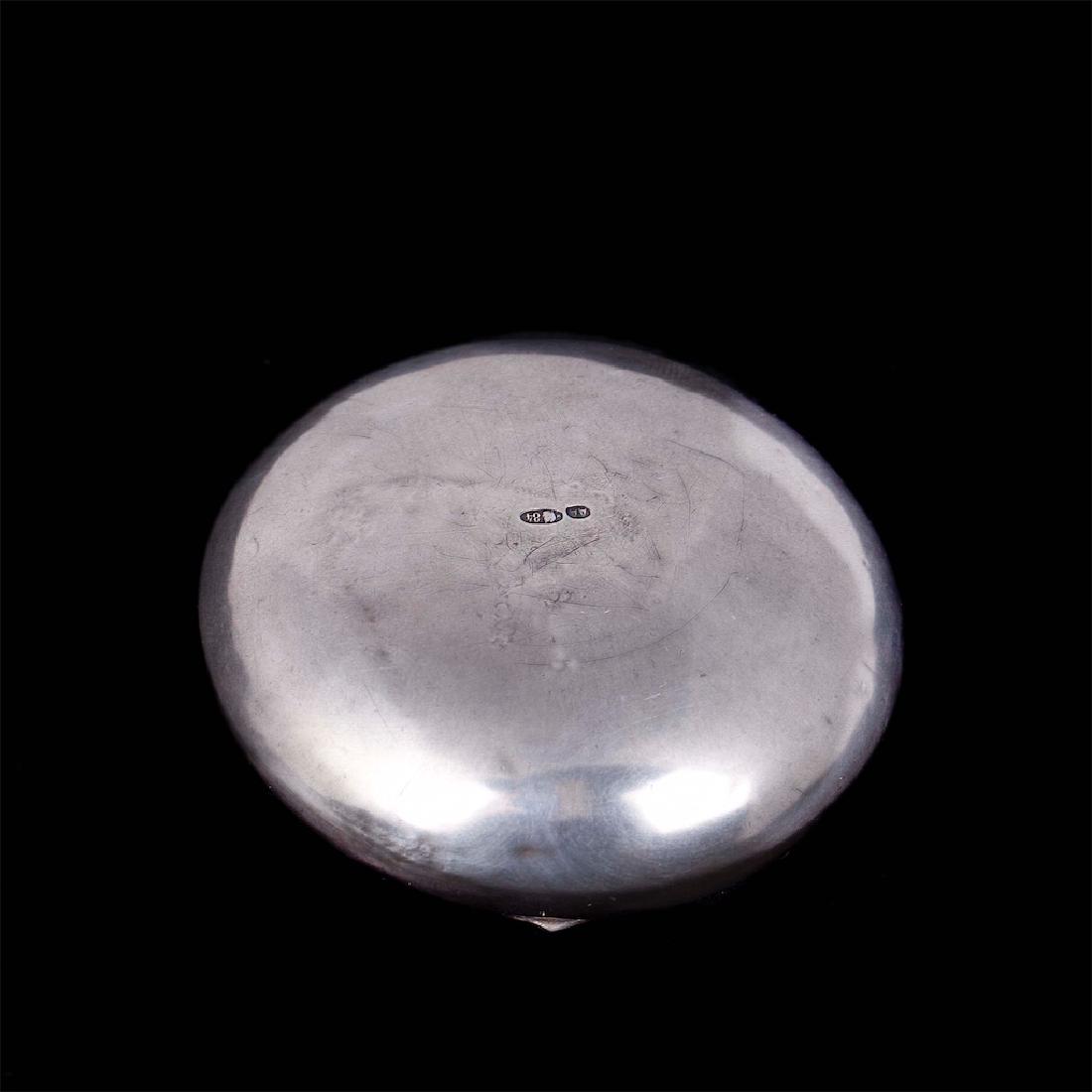 Russian silver snuff box with St Andrew flag — image 4