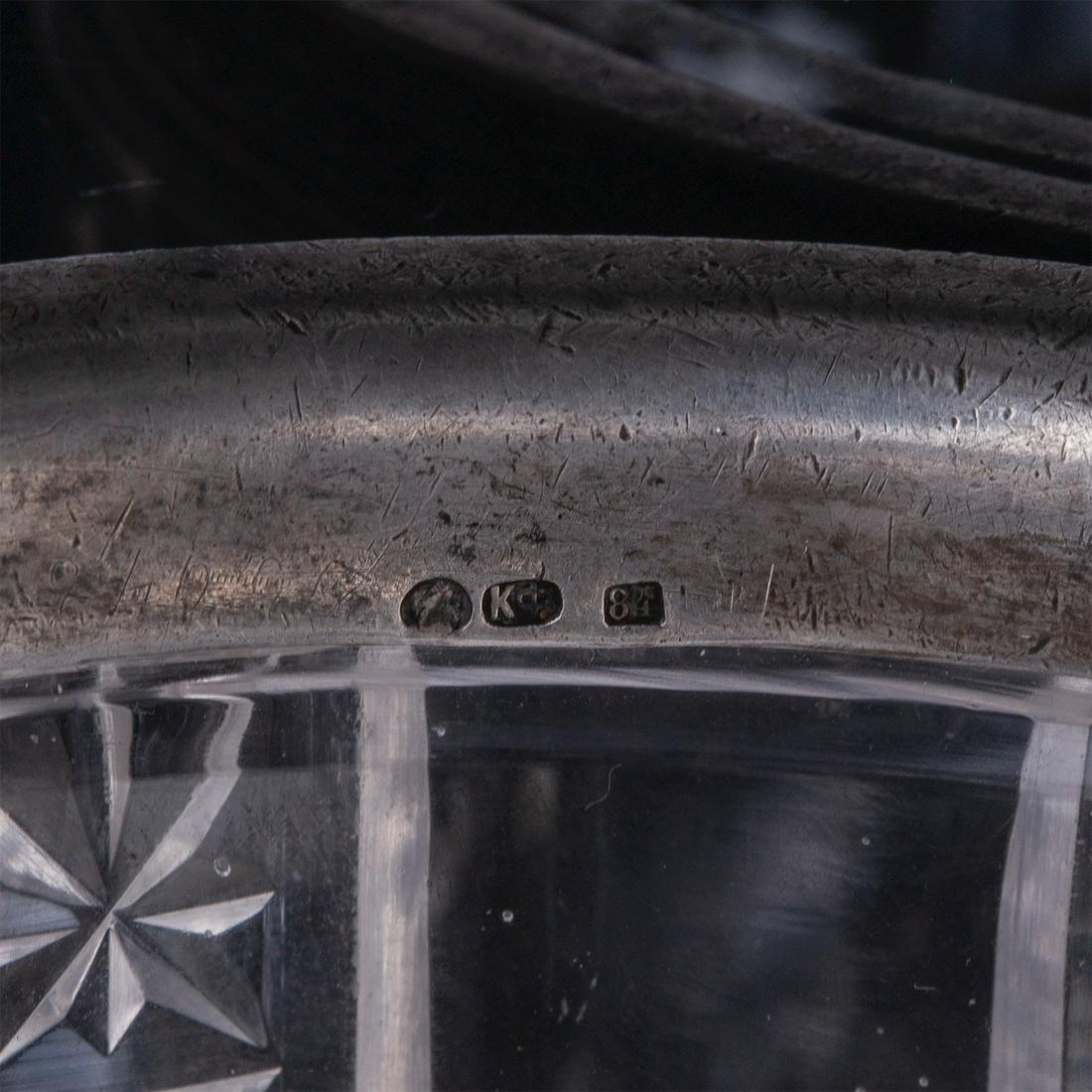 A Faberge silver and crystal candy bowl — image 6